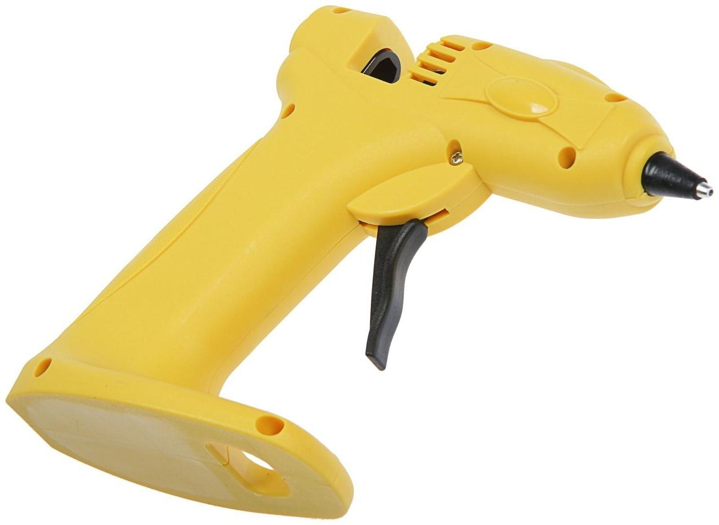 Клеевой пистолет ТУНДРА, 12 Вт, аккумулятор 2000 мА, microUSB, 7 мм