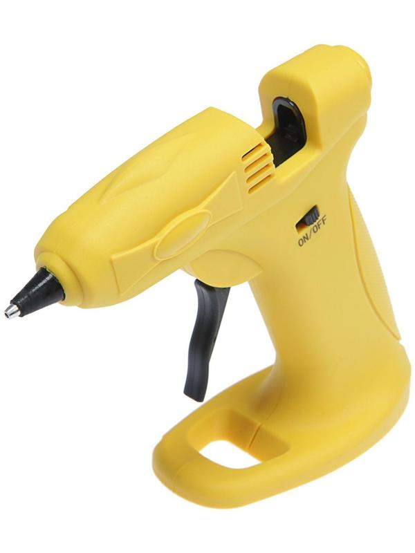 Клеевой пистолет ТУНДРА, 12 Вт, аккумулятор 2000 мА, microUSB, 7 мм