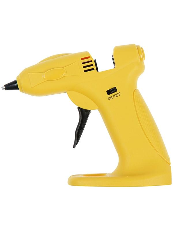Клеевой пистолет ТУНДРА, 12 Вт, аккумулятор 2000 мА, microUSB, 7 мм