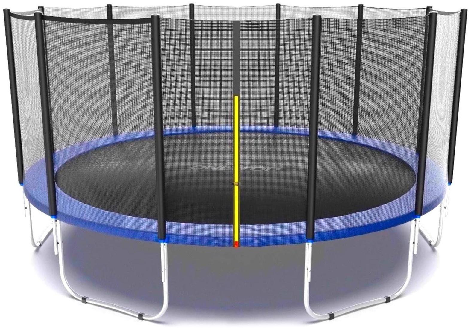 Батут ONLITOP, d=427 см, с сеткой высотой 173 см, цвет синий