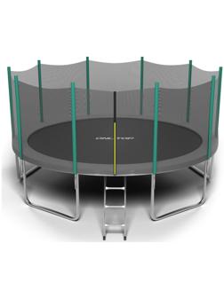 Батут ONLITOP, d=488 см, с лестницей, с сеткой высотой 173 см