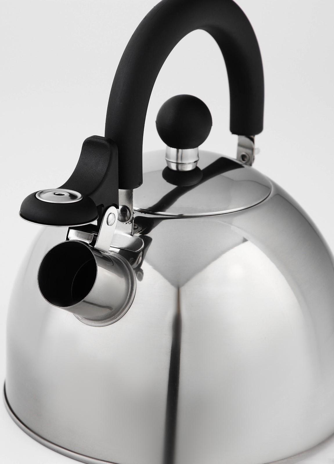 Чайник из нержавеющей стали со свистком, 1,8 л