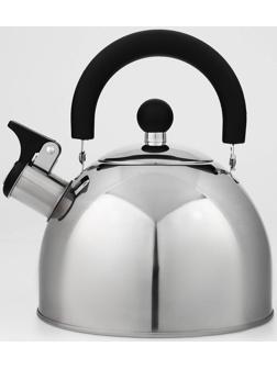 Чайник из нержавеющей стали со свистком, 1,8 л