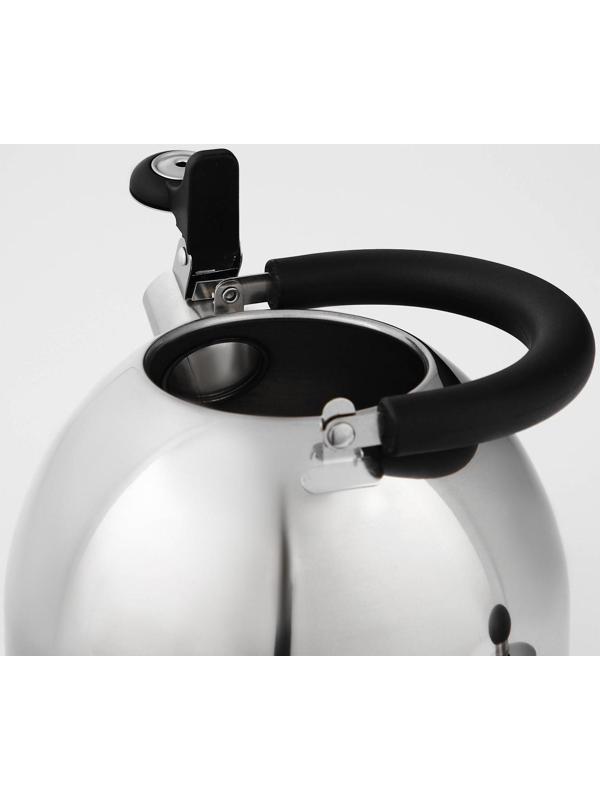 Чайник из нержавеющей стали со свистком, 1,8 л