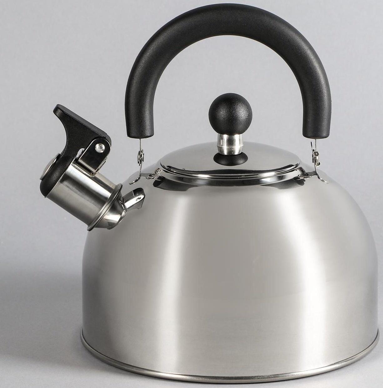 Чайник из нержавеющей стали со свистком, 2,5 л