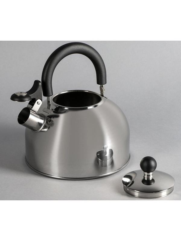 Чайник из нержавеющей стали со свистком, 2,5 л