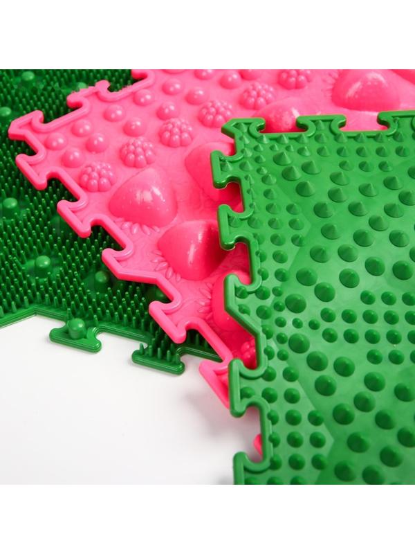 Комплект, напольный, модульный, массажный коврик-пазл ОРТОША «МИКС 2» 6 модулей