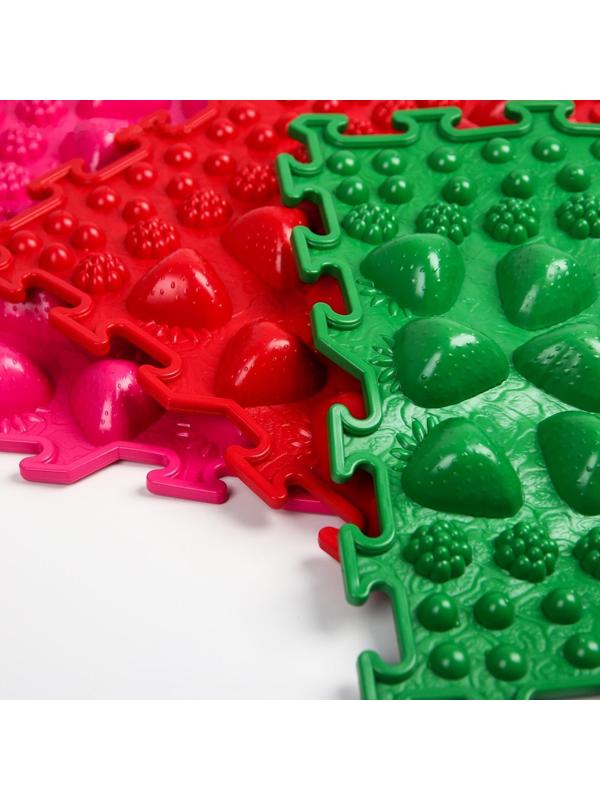 Комплект напольный модульный массажный коврик-пазл ОРТОША «МИКС - 5» (6 пазлов )