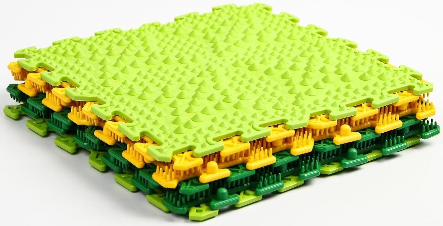 Комплект напольный, модульный, массажный коврик-пазл ОРТОША «МИКС» 6 (6 пазлов )