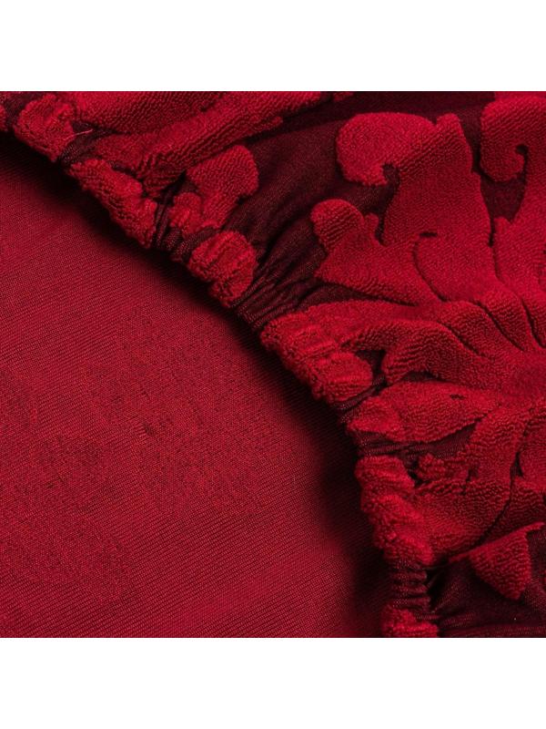 Чехол на стул трикотаж жаккард, цвет бордо, 100% полиэстер