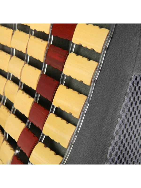 Накидка на сиденье Nova Bright с подголовником, бамбуковые плоские пластины, 120 х 43 см