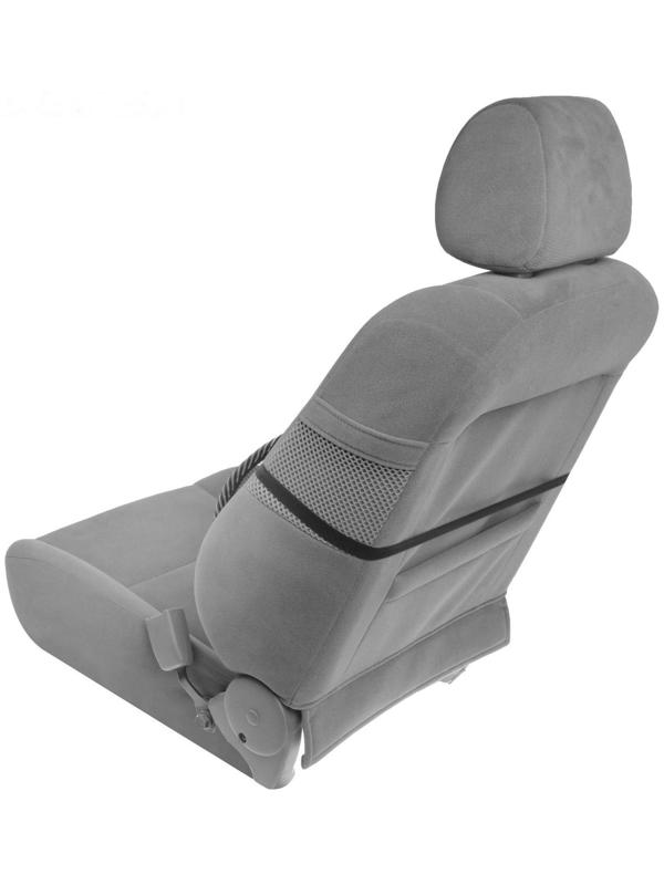 Поддержка поясничная Nova Bright сетчатая с массажером, чёрная, 40 х 39 см