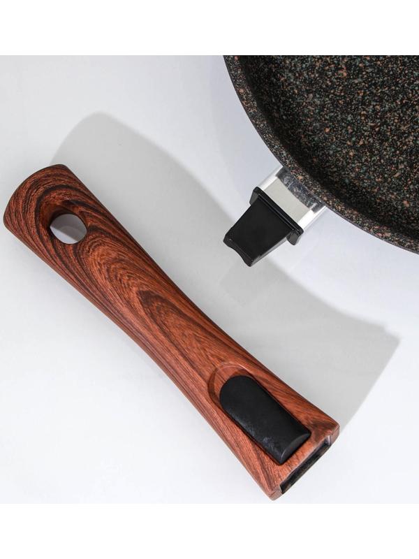 Сковорода Granit ultra original, d=24 см, съёмная ручка, антипригарное покрытие, цвет чёрный