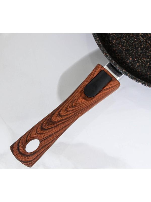 Сковорода Granit ultra original, d=26 см, съёмная ручка, антипригарное покрытие, цвет чёрный