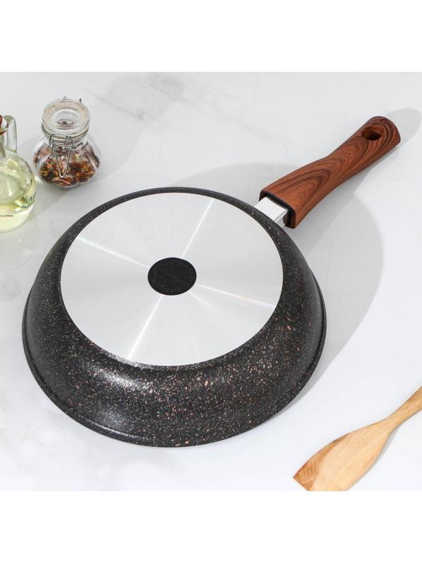 Сковорода Granit ultra original, d=26 см, съёмная ручка, антипригарное покрытие, цвет чёрный