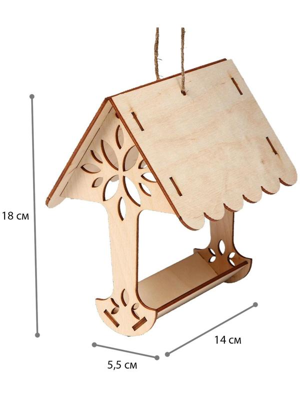 Kopмушка для птиц «Дерево», 18 × 16 × 15 см