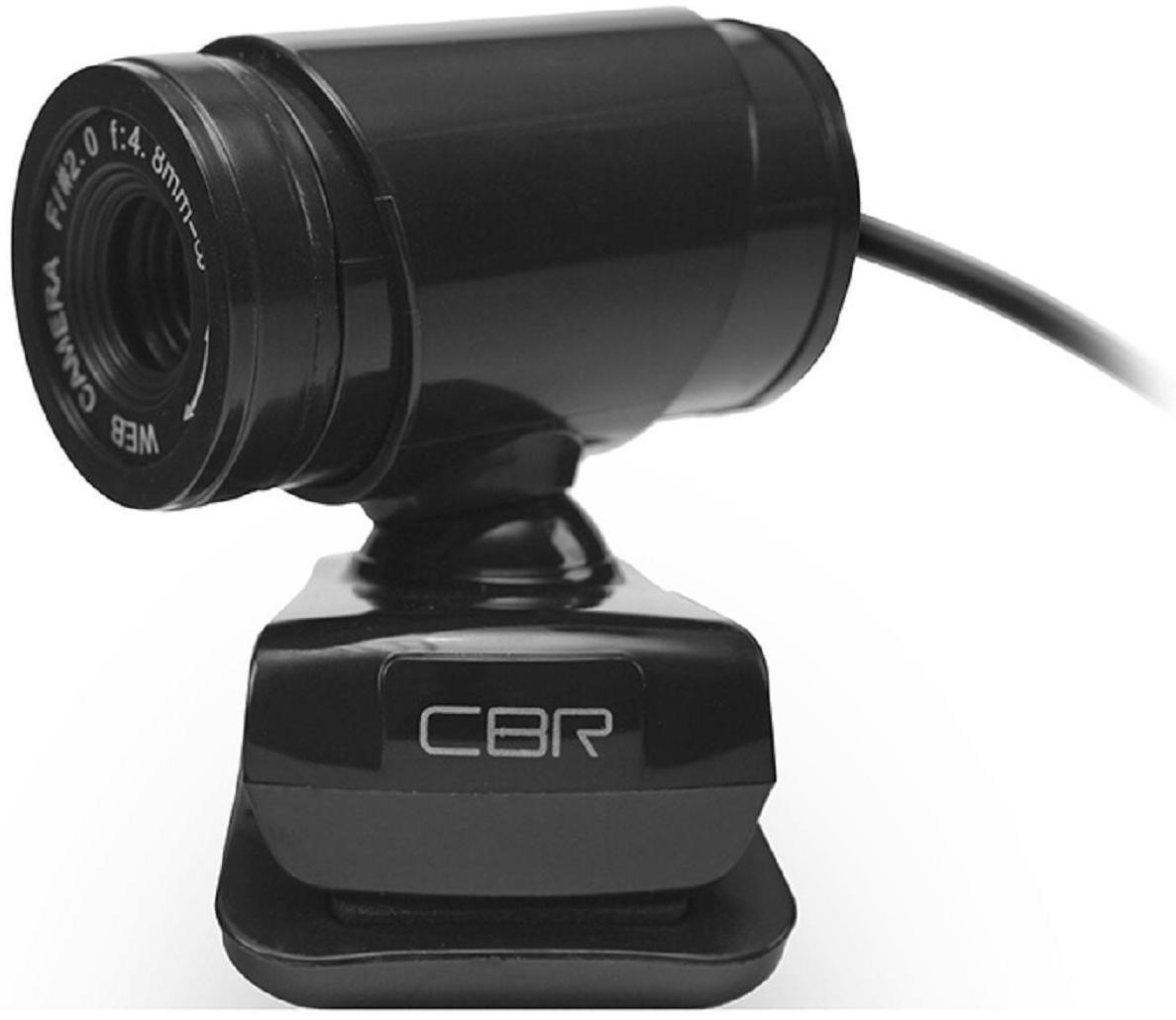 Веб-камера CBR CW 830M Black, 0.3 МП, 640х480, USB 2.0, микрофон, чёрная