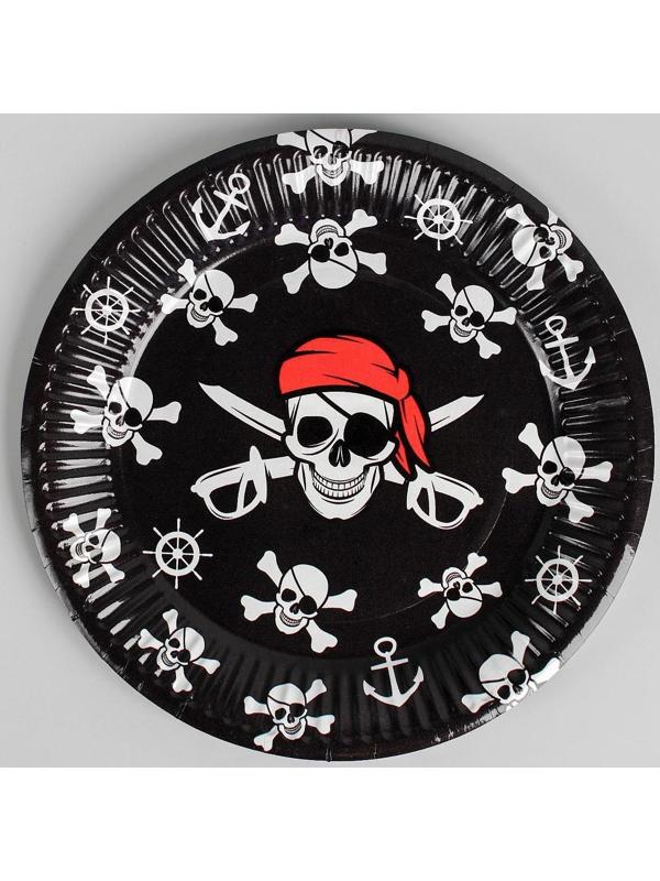 Тарелка бумажная «Пират», 18 см