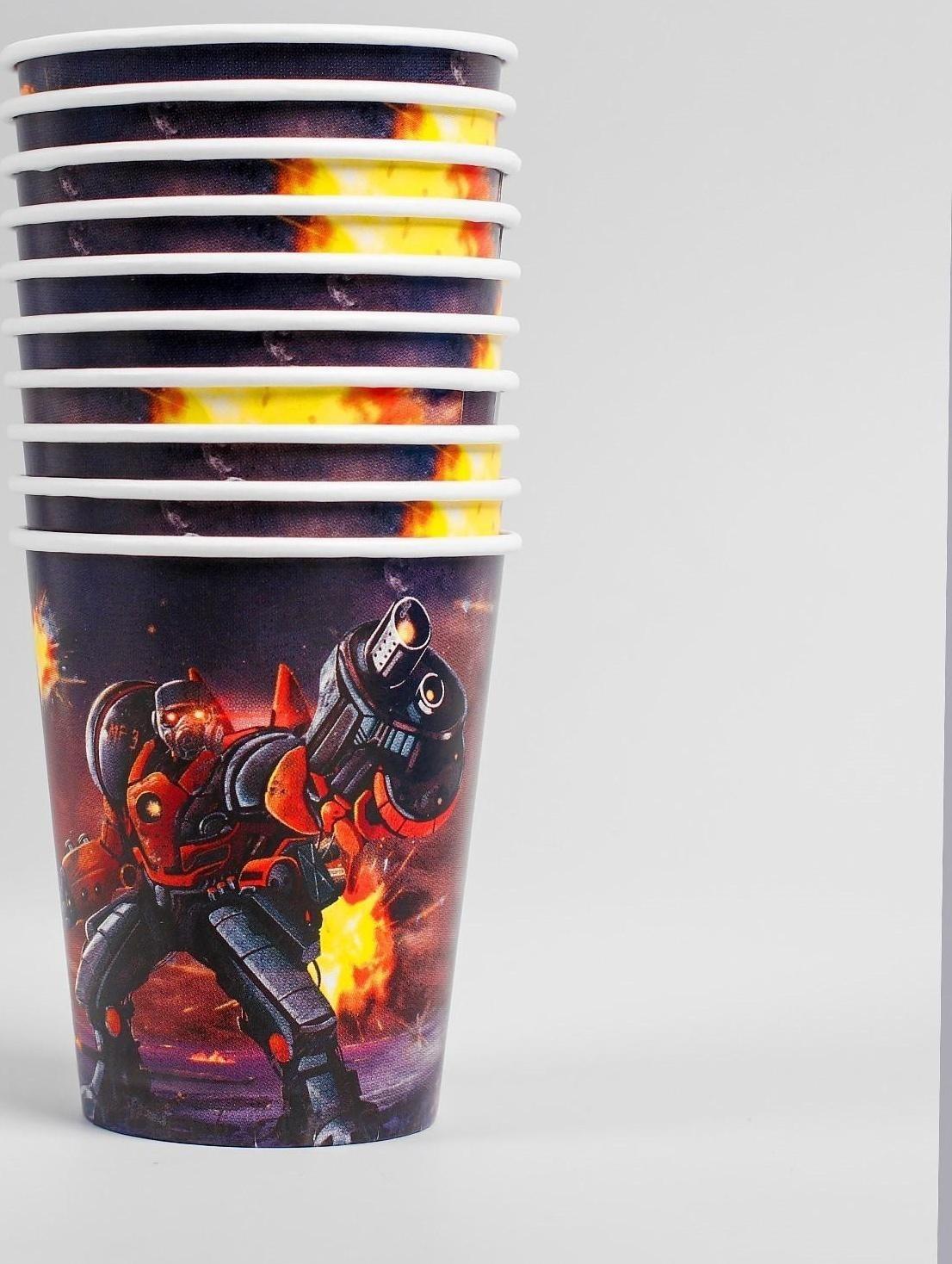 Стакан бумажный «Робот», 250 мл