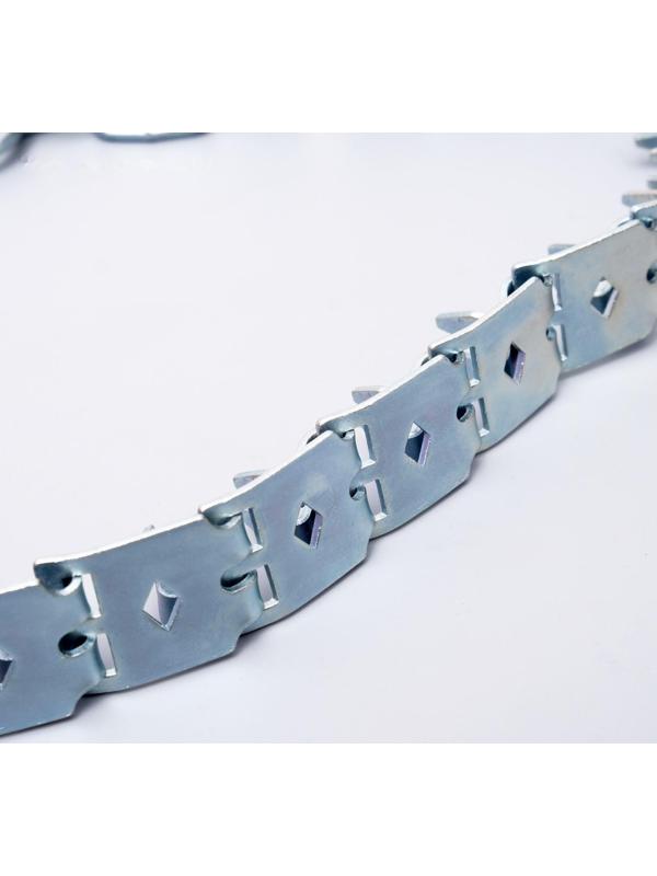 Ошейник строгий пластинчатый, цинк, 50 х 2,3 см