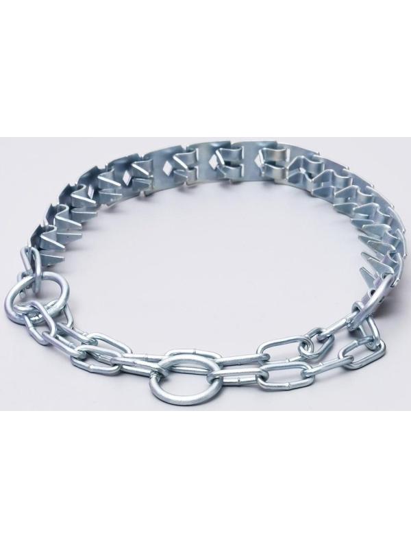 Ошейник строгий пластинчатый, цинк, 50 х 2,3 см