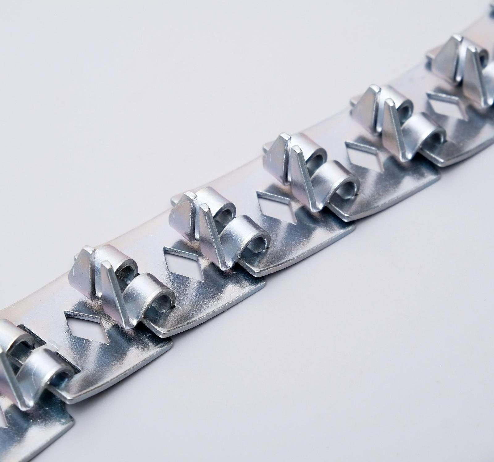 Ошейник строгий пластинчатый, цинк, 55 х 2,3 см