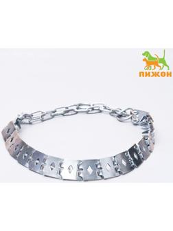 Ошейник строгий пластинчатый, цинк, 55 х 2,3 см