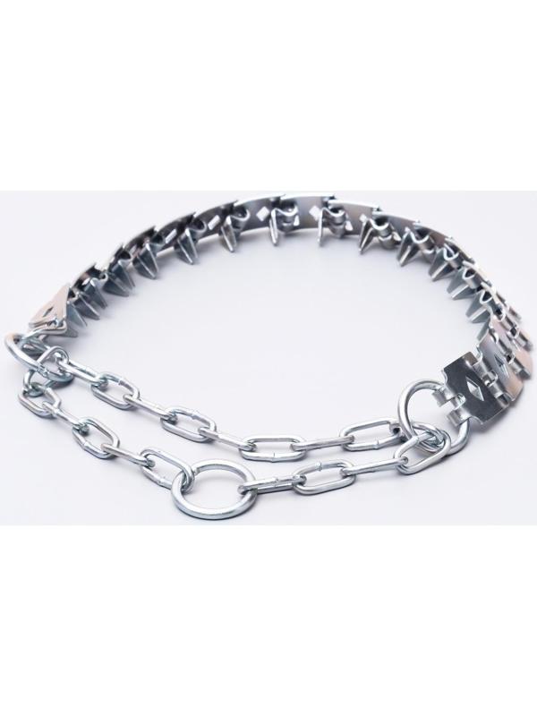 Ошейник строгий пластинчатый, цинк, 55 х 2,3 см