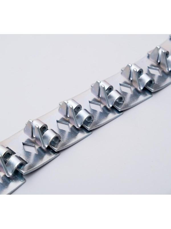 Ошейник строгий пластинчатый, цинк, 55 х 2,3 см