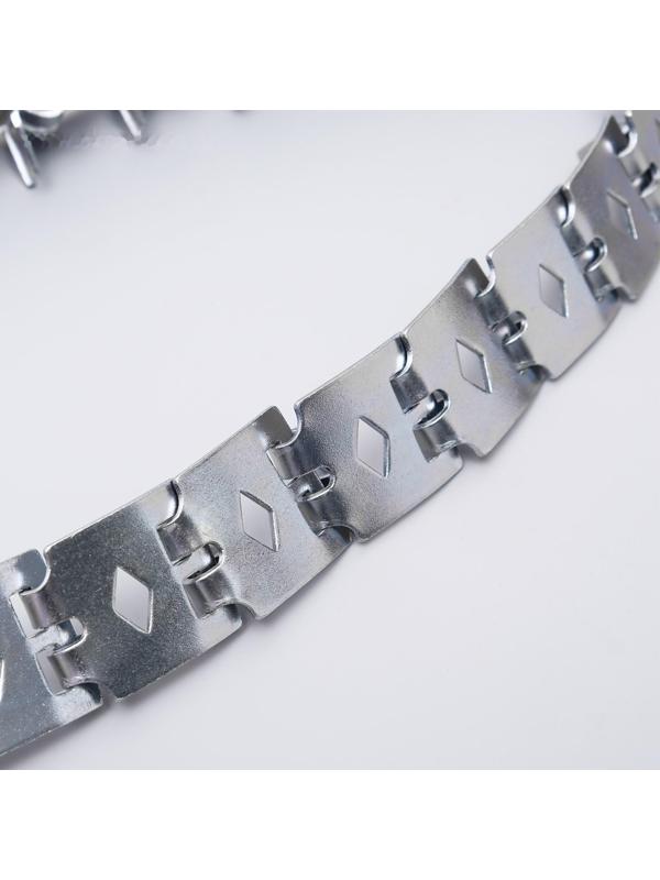 Ошейник строгий пластинчатый, цинк, 55 х 2,3 см