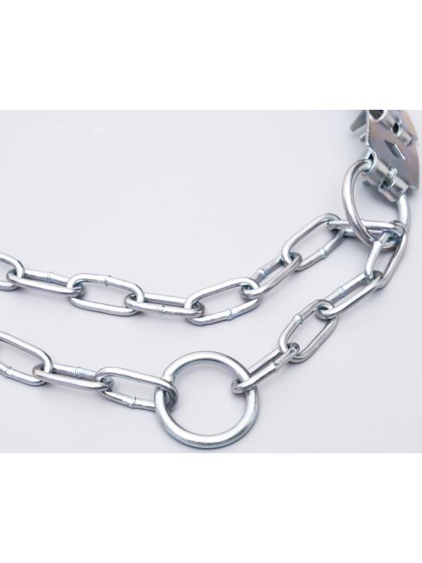 Ошейник строгий пластинчатый, цинк, 55 х 2,3 см