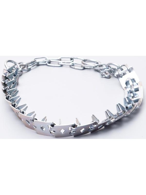 Ошейник строгий пластинчатый, цинк, 55 х 2,3 см