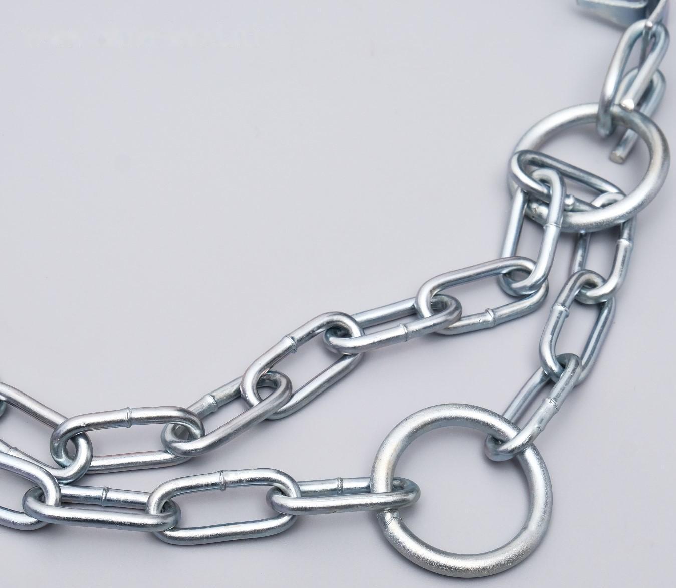 Ошейник строгий пластинчатый, цинк, 55 х 2,7 см