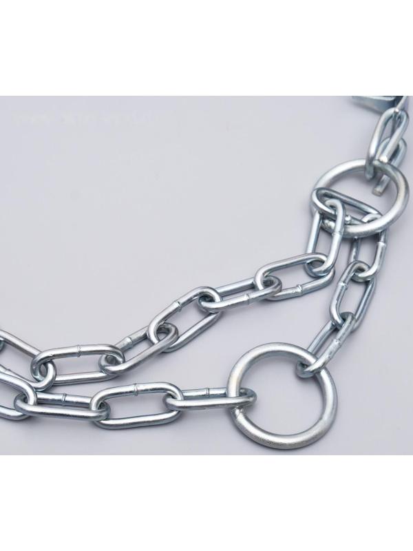 Ошейник строгий пластинчатый, цинк, 55 х 2,7 см