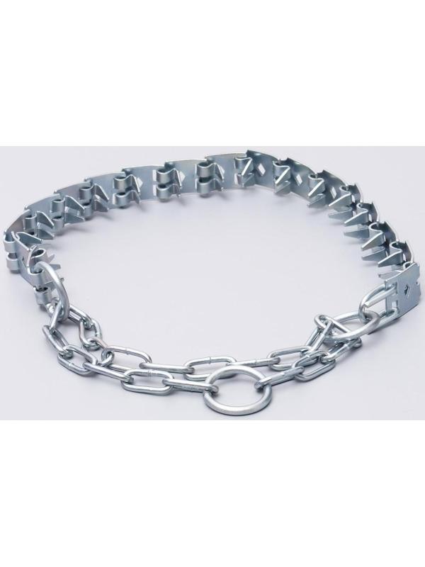 Ошейник строгий пластинчатый, цинк, 55 х 2,7 см