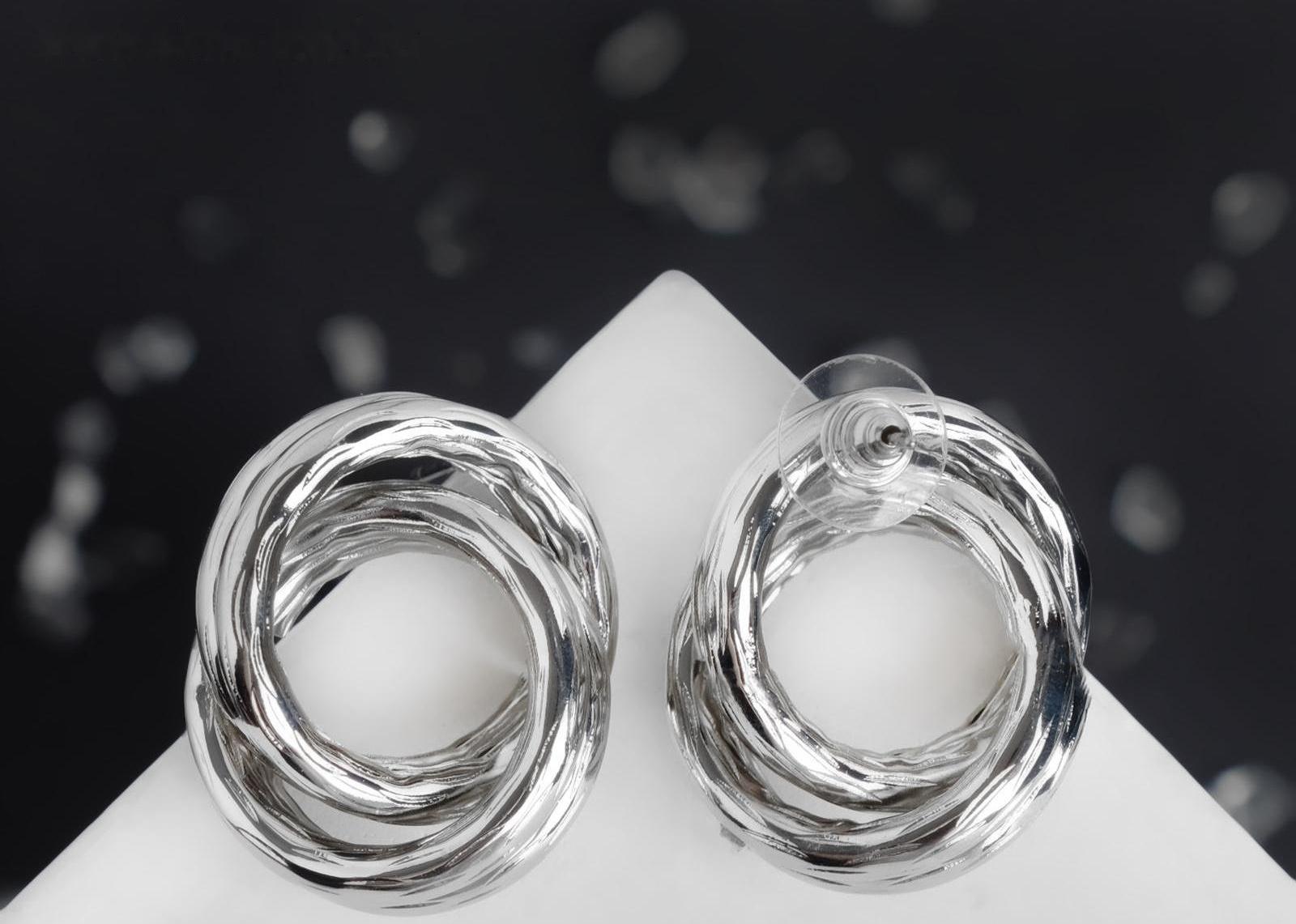 Серьги металл 