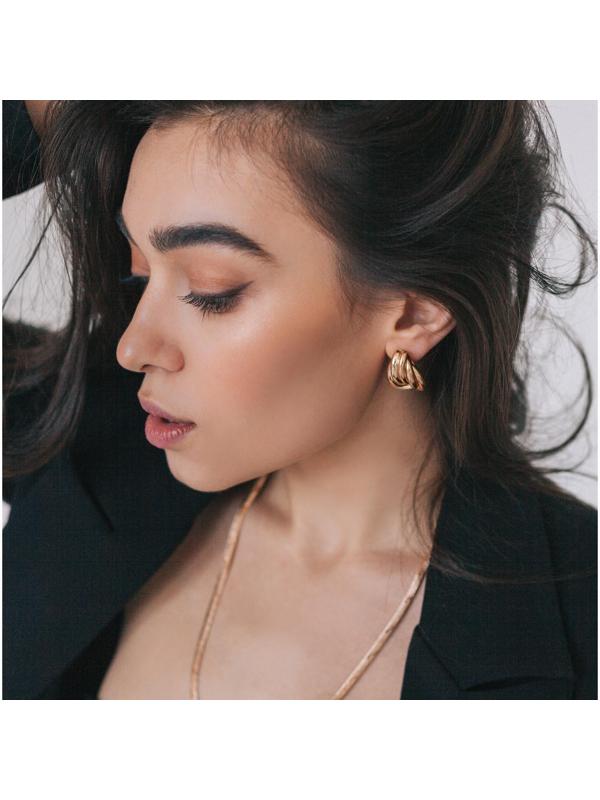 Серьги металл 