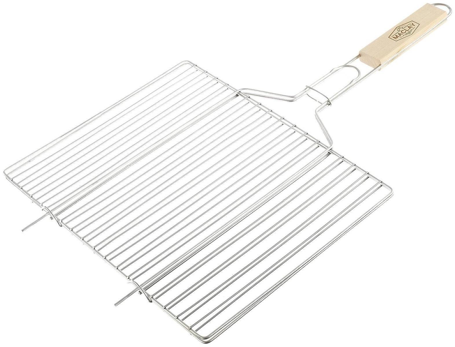 Решётка-гриль для мяса Maclay, хромированная сталь, размер 34 × 28,6 см