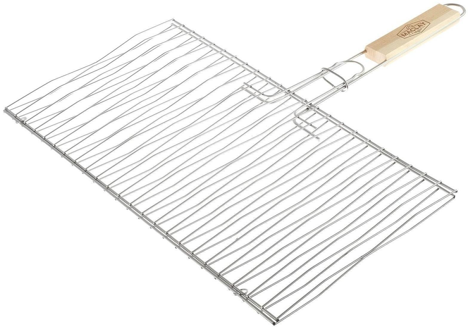Решётка-гриль для рыбы двойная Maclay, нержавеющая сталь, размер 45 × 25 см