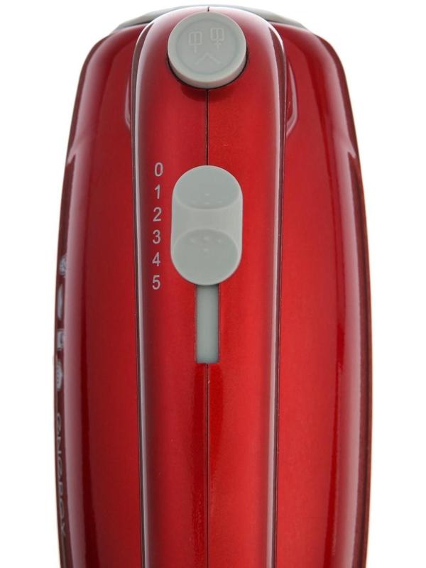 Миксер ENERGY EN-295R, ручной, 300 Вт, 5 скоростей, красный