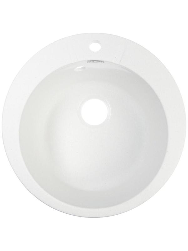 Мойка кухонная из камня ZETT lab. 5/Q7, d=495 мм, матовая, цвет хлопок