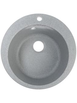 Мойка кухонная из камня ZETT lab. 5/Q8, d=495 мм, матовая, темно-серая