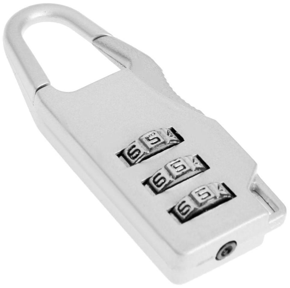 Замок навесной кодовый ТУНДРА ZK002, серый