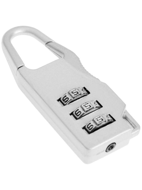 Замок навесной кодовый ТУНДРА ZK002, серый