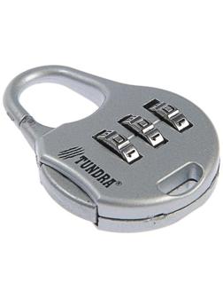 Замок навесной кодовый ТУНДРА ZK006, серый