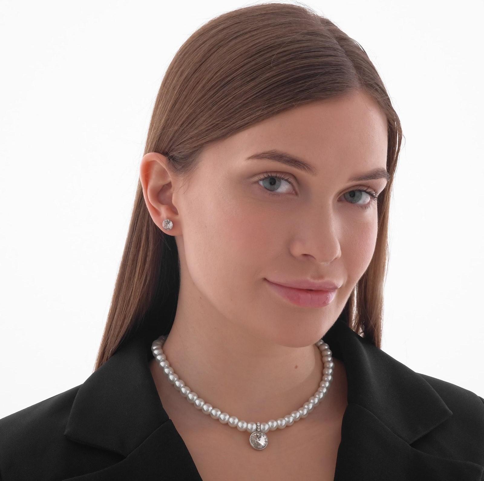 Набор 2 предмета: серьги, колье 