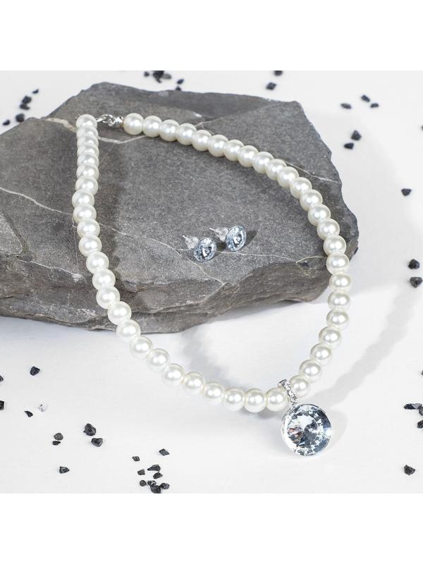 Набор 2 предмета: серьги, колье 