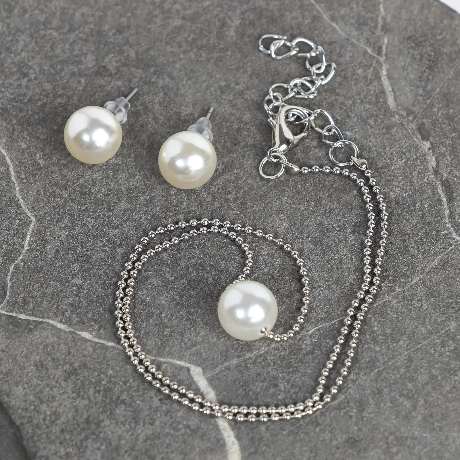 Гарнитур 2 предмета: серьги, кулон 