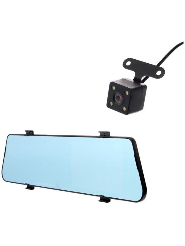 Видеорегистратор Cartage, 2 камеры, HD 1080P, размер 30×7.5 см, TFT 4.5, обзор 140°