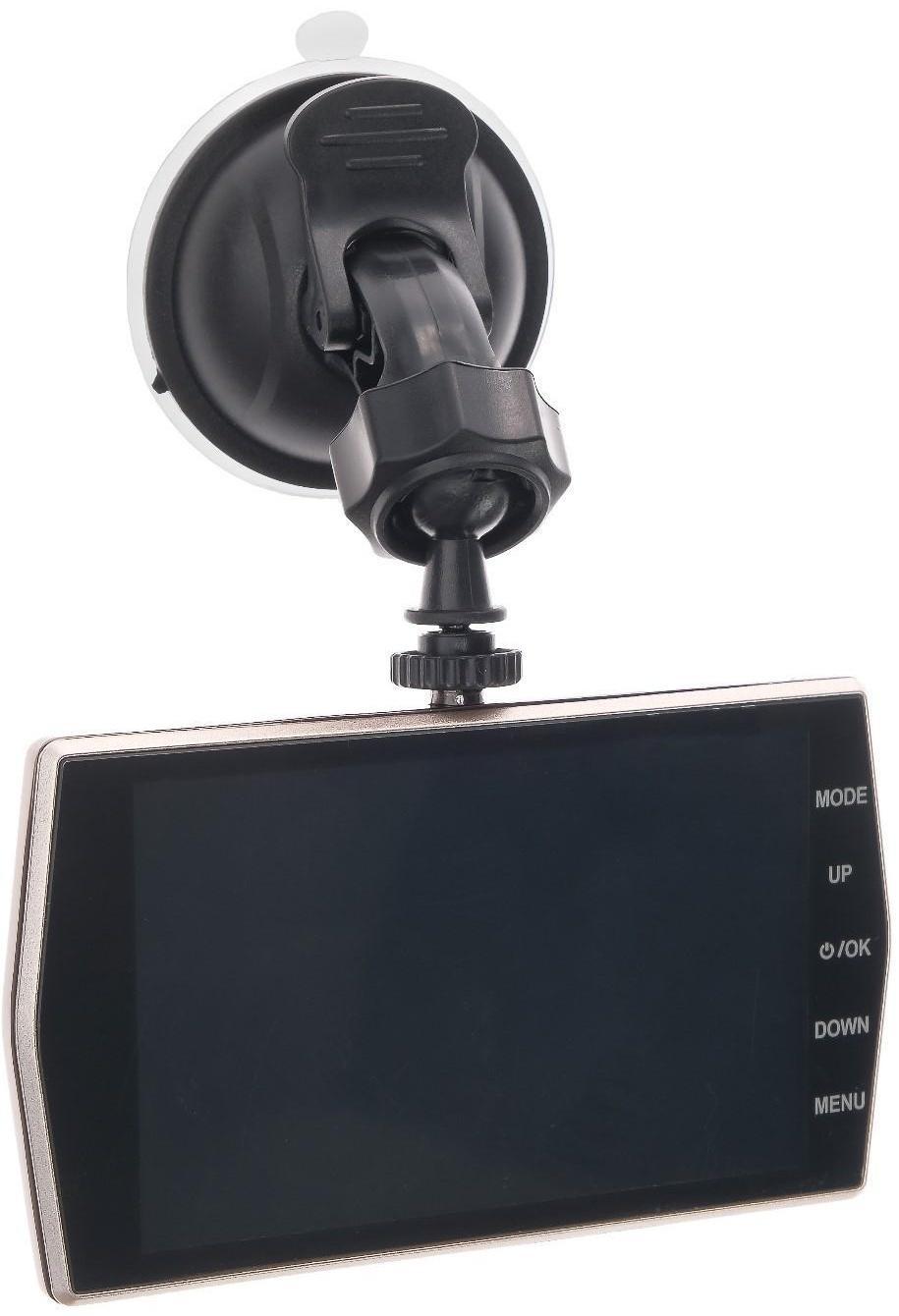 Видеорегистратор 2 камеры, HD 1080P, IPS 4.0 WDR, обзор 170°